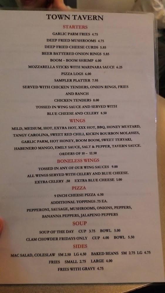 Town Tavern Menu image 3